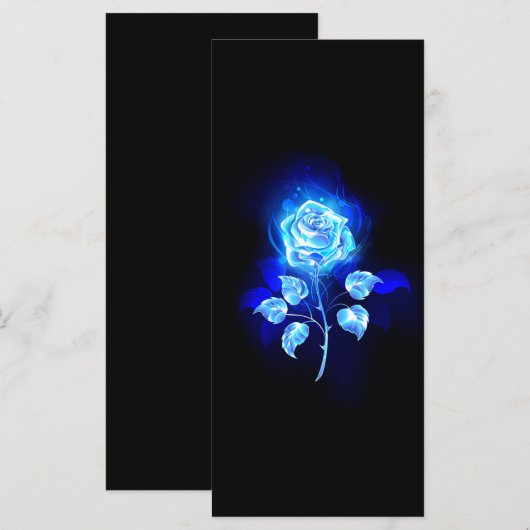 Blauw Roos verbranden Menu (Voorkant / Achterkant)