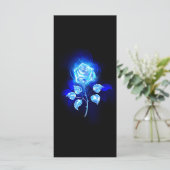 Blauw Roos verbranden Menu (Staand voorkant)