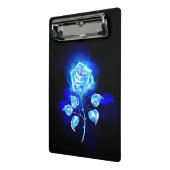 Blauw Roos verbranden Mini Klembord (Angled2)