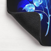 Blauw Roos verbranden Muismat (Hoek)