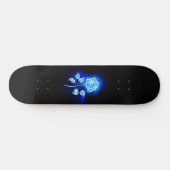 Blauw Roos verbranden Persoonlijk Skateboard (Horizontaal)