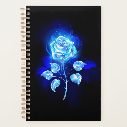 Blauw Roos verbranden Planner (Voorkant)