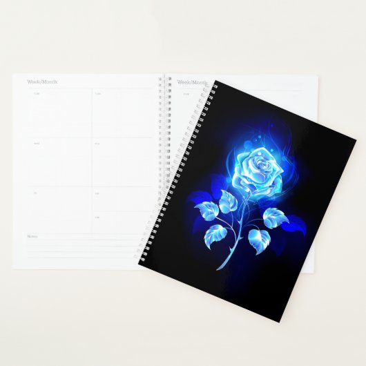 Blauw Roos verbranden Planner (Display)