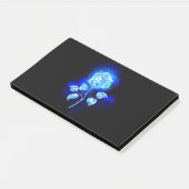 Blauw Roos verbranden Post-it® Notes (Schuin)