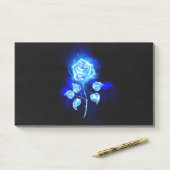 Blauw Roos verbranden Post-it® Notes (Op bureau)