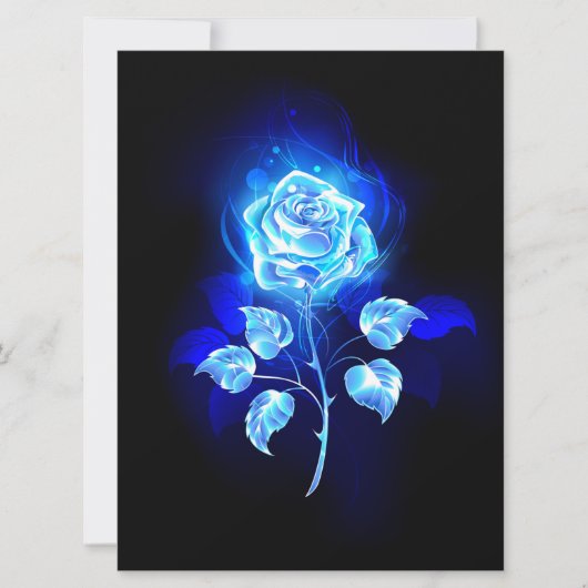 Blauw Roos verbranden Save The Date (Voorkant)