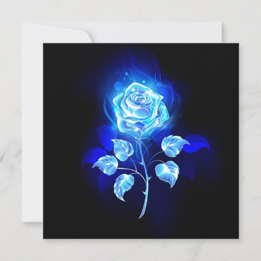 Blauw Roos verbranden Save The Date (Voorkant)