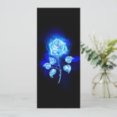 Blauw Roos verbranden Save The Date (Staand voorkant)