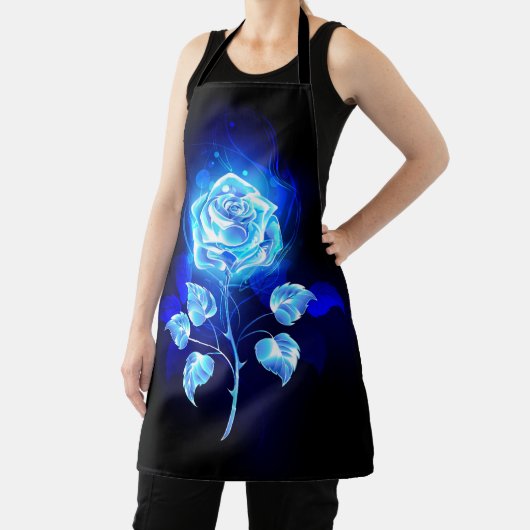 Blauw Roos verbranden Schort (Insitu)