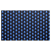 Blauw Roos verbranden Stof (Yard (91,4 cm))