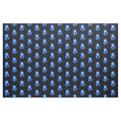 Blauw Roos verbranden Stof (Yard (91,4 cm))