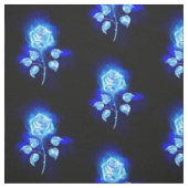 Blauw Roos verbranden Stof (Swatch)