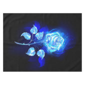 Blauw Roos verbranden Tafelkleed (Voorkant (Horizontaal))