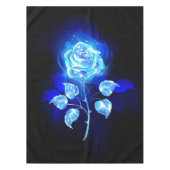 Blauw Roos verbranden Tafelkleed (Voorkant)