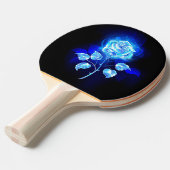 Blauw Roos verbranden Tafeltennisbatje (Voorkant Gekanteld)