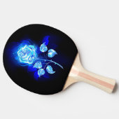Blauw Roos verbranden Tafeltennisbatje (Zijkant)
