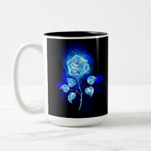 Blauw Roos verbranden Tweekleurige Koffiemok