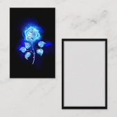 Blauw Roos verbranden Visitekaartje (Voorkant / Achterkant)
