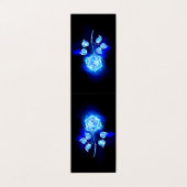 Blauw Roos verbranden Visitekaartje (Buitenkant ongevouwen)