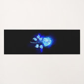 Blauw Roos verbranden Yogamat (Achterkant (horizontaal))