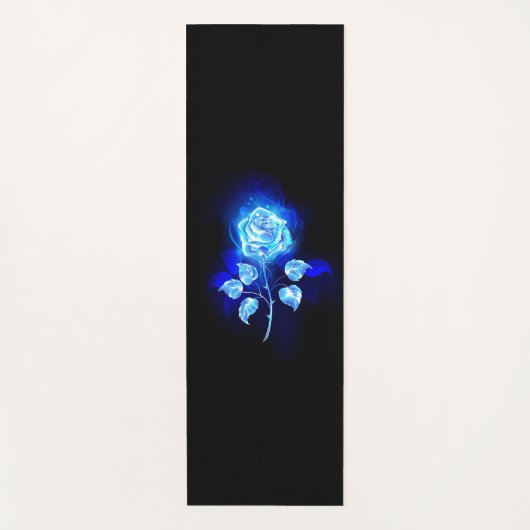 Blauw Roos verbranden Yogamat (Voorkant)