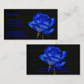 Blauw Roos Visitekaartje (Voorkant / Achterkant)