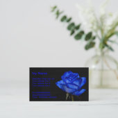 Blauw Roos Visitekaartje (Staand voorkant)