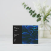  blauw roos visitekaartje (Staand voorkant)