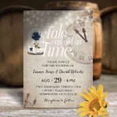  blauw Roos Vloer Dome Fairytale bruiloft Kaart