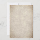 blauw Roos Vloer Dome Fairytale bruiloft Kaart (Achterkant)