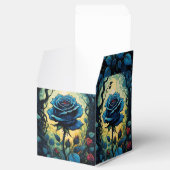 Blauw Roos wijnstokken 1 kubus Bedankdoosjes (Geopend)