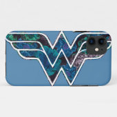 Blauw Roos WW Case-Mate iPhone Case (Achterkant (horizontaal))