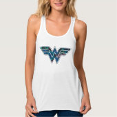 Blauw Roos WW Tanktop (Voorkant)
