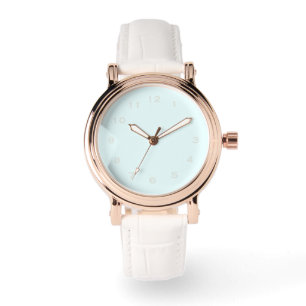 Blauw Rosegold eWatch Leather Band Horloge