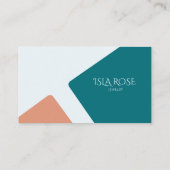 Blauw & Roze Abstract Visitekaartje (Achterkant)