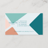 Blauw & Roze Abstract Visitekaartje (Voorkant)