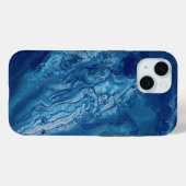 Blauw roze Acrylvezel Abstracte vloeibaarmaking Case-Mate iPhone Case (Achterkant (horizontaal))