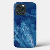 Blauw roze Acrylvezel Abstracte vloeibaarmaking Case-Mate iPhone Case (Achterkant)