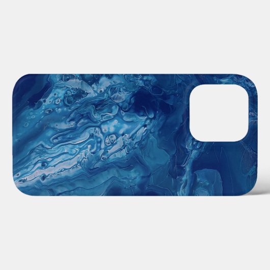 Blauw roze Acrylvezel Abstracte vloeibaarmaking Case-Mate iPhone Case (Achterkant (horizontaal))