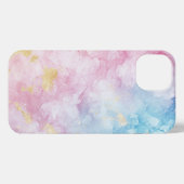 Blauw Roze Alcohol Art Girly Gold iPhone Hoesje (Achterkant horizontaal)