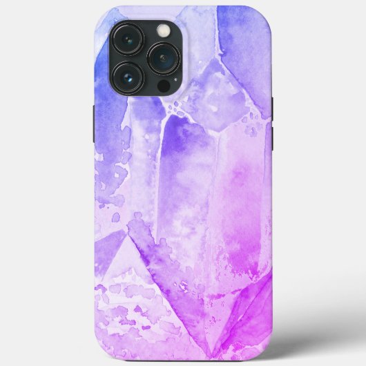 ** Blauw Roze Amethist Kristal Healing Energie Case-Mate iPhone Case (Achterkant)
