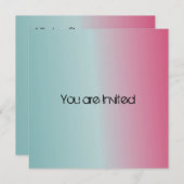 Blauw Roze Baby shower Kaart (Voorkant / Achterkant)