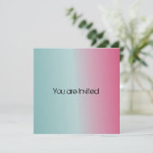 Blauw Roze Baby shower Kaart (Staand voorkant)