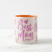 Blauw Roze Beste Moeder Ooit Moederdag Mok (Center)