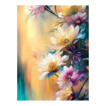 Blauw Roze Blauwgroen Cream Flowers Mooie Bloemen