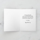 Blauw Roze Bloemen Grote Oma Gelukkige Moeder Kaart (Binnen)