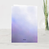 Blauw & Roze Bloemige Beterschap Kaart met Persoon (Achterkant)