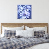 Blauw roze doekje origineel kunstwerk afdruk canvas afdruk (Insitu (Slaapkamer))