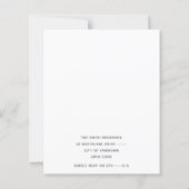 Blauw roze drift Verf Geslacht Openbaar Uitnodigin (Achterkant)