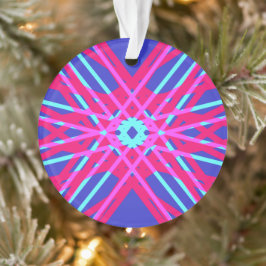 Blauw roze eminine helder geometrisch patroon van  ornament